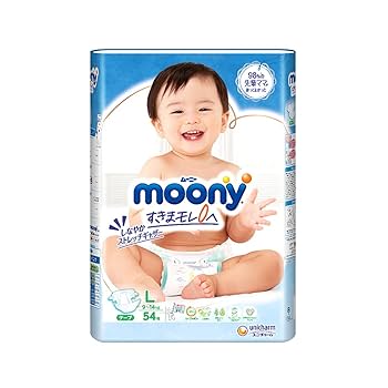 Amazon.co.jp: 【テープ Lサイズ】ムーニーエアフィット オムツ